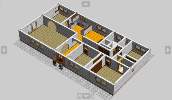 Lego house model