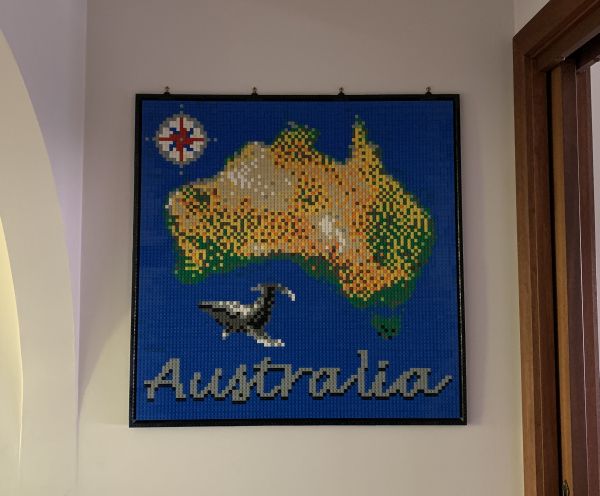 Lego in new hangy spot