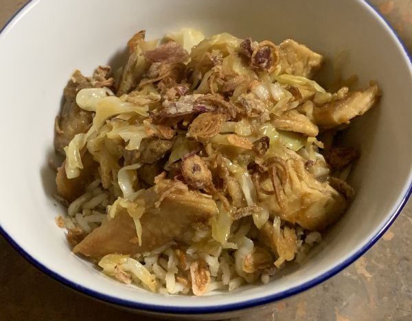 Pork and cabbage