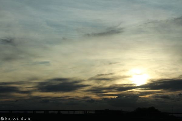 Sunset from Southern Cross Drive