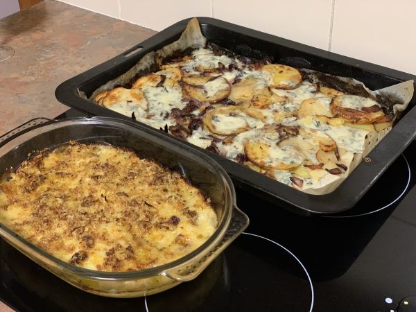 Basa blue cheese bacon bakes