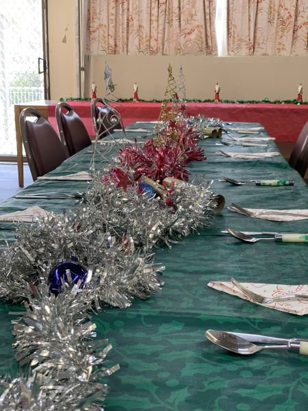 Club Christmas setup