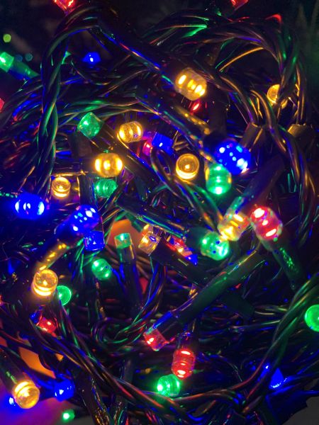 Happiness in a ball of lights