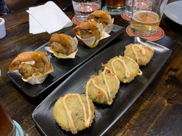 Herbert's prawns and croquettes