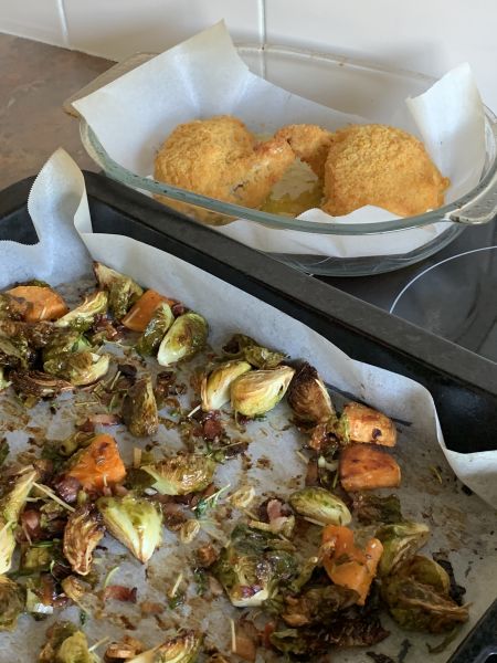 Kiev and veggies