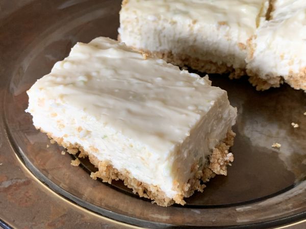 Lime cheesecake sans gelatine