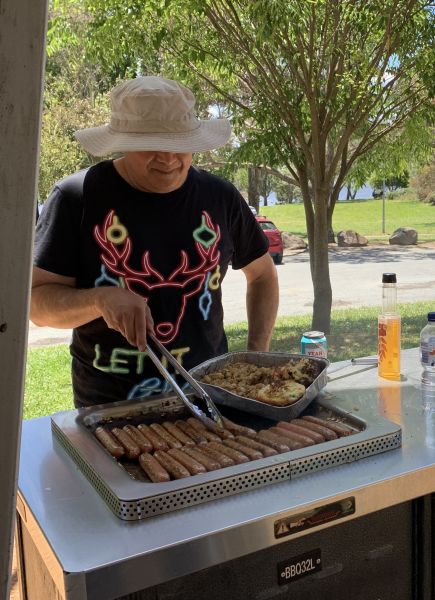 Tony bbqing