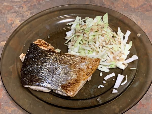 Salmon and cabbage