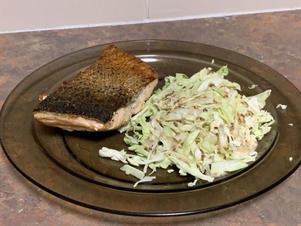 Salmon and cabbage