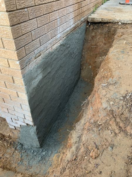 Rendered wall