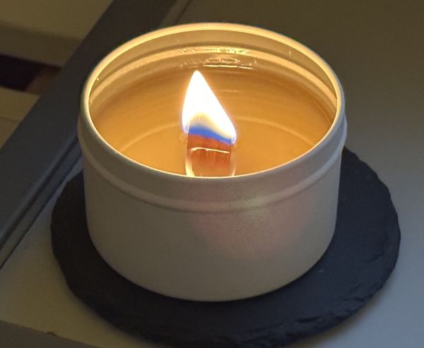 Bamboo reed candle
