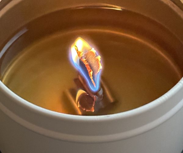 Bamboo reed candle