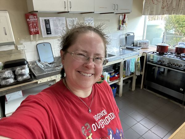 Christmas in July selfie