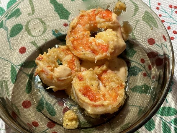 Garlic prawns