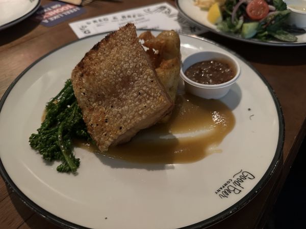Crispy pork belly