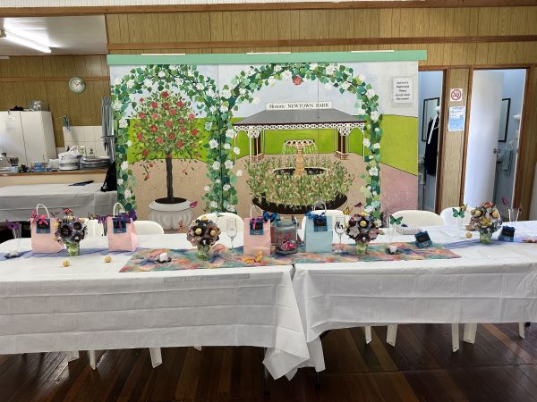 The wedding party table