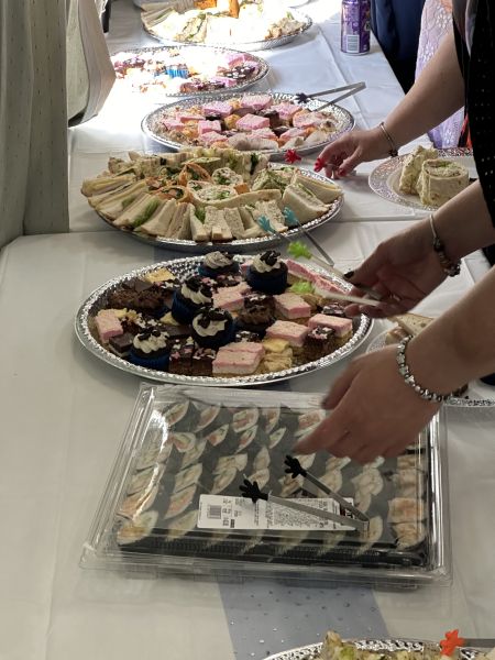 Afternoon tea being served