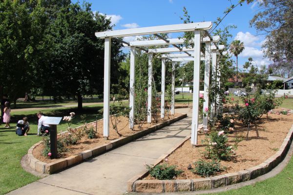 The arbor where the ceremony was held