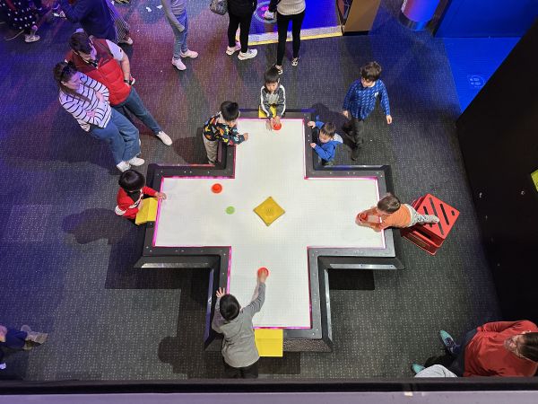 Questacon four player air hockey