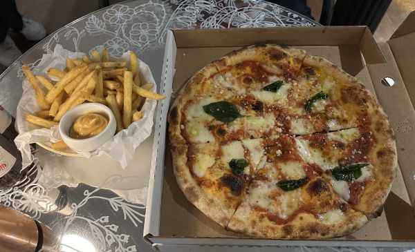 Bicicletta margherita pizza