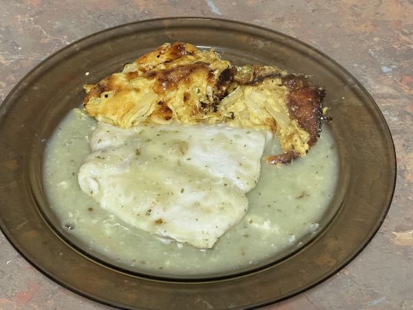 Fish and cabbage bake