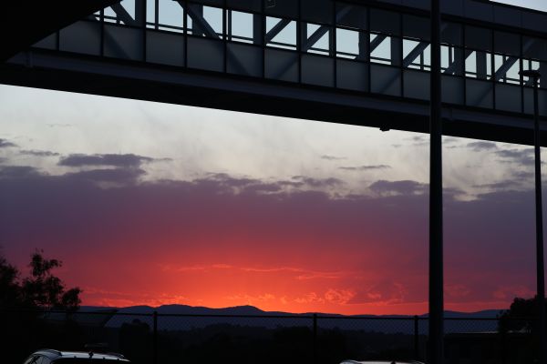 Calvary Hospital sunset