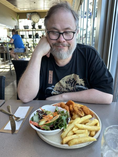 Stu and fisherman's basket