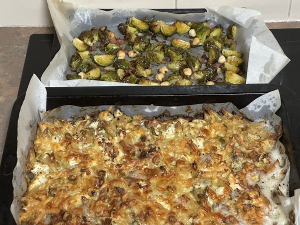 Pasta and cauliflower bake