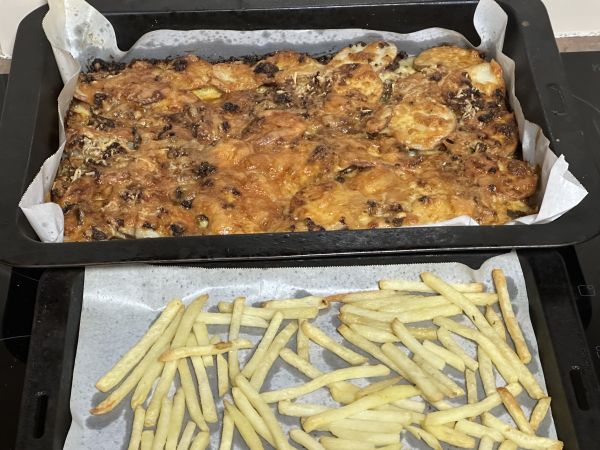 Potato bake and fries