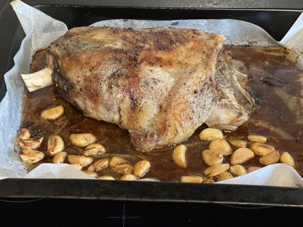 Slow lamb roast
