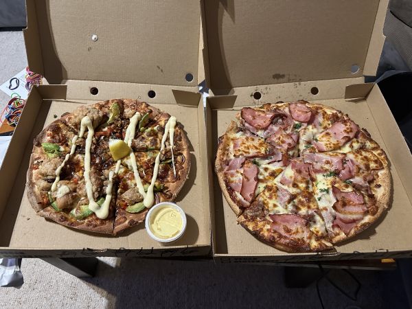 Stu's birthday pizzas