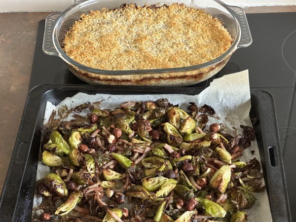 Tuna bake and veggies