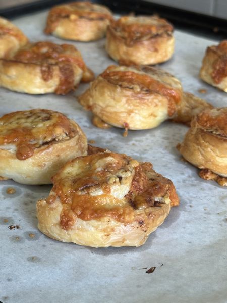 Cheesy vegemite scrolls