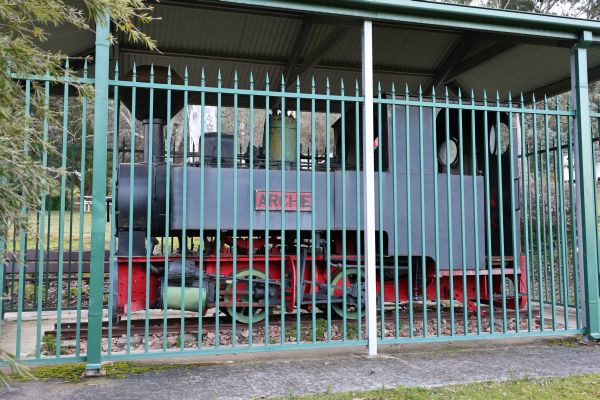 Steam engine at Reflections Burrinjuck