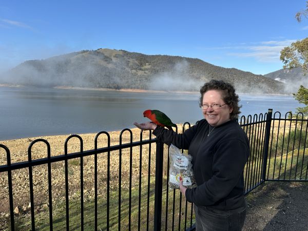 Me with a king parrot