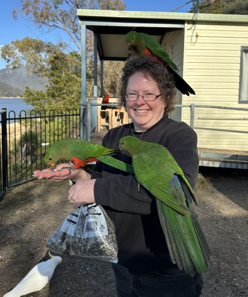 Me with king parrots
