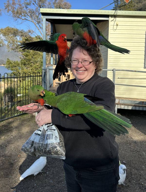 Me with king parrots