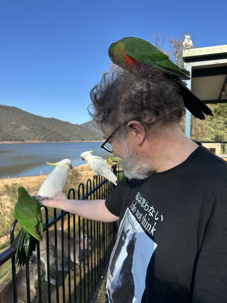Stu with birds