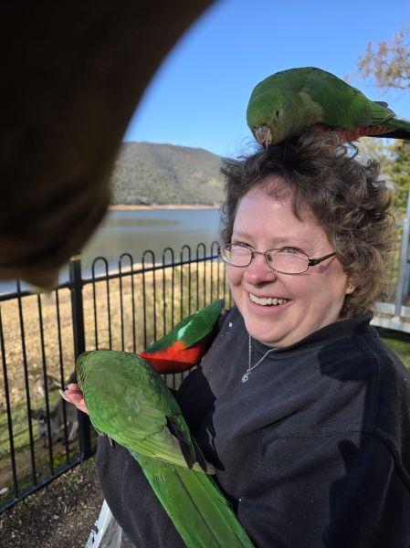 Me with king parrots