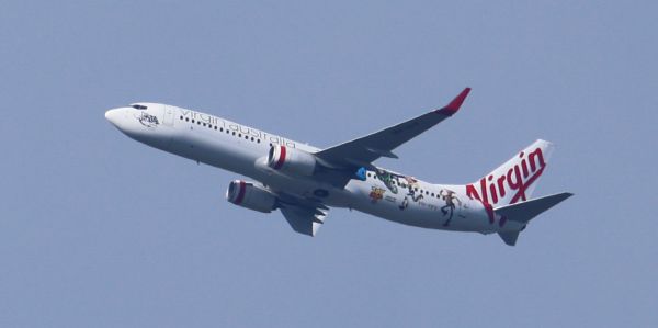 Virgin VH-YFY with Toy Story 5 livery