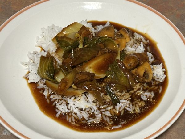 Asian style leftover pork