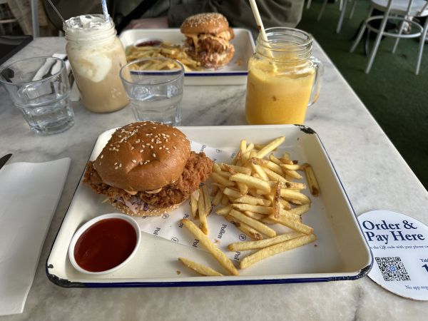 Korean Fried Chicken Burgers at Pollen