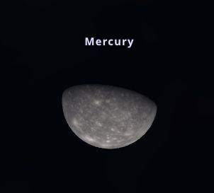 Mercury by Stellarium