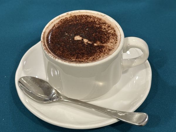 Hot chocolate at Mum's 80th birthday party