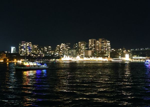 View from Vivid party boat