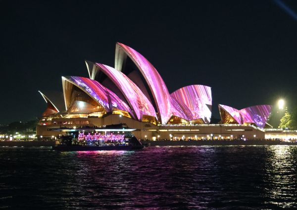 View from Vivid party boat