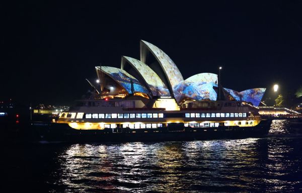 View from Vivid party boat