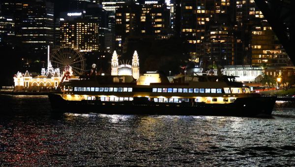 View from Vivid party boat