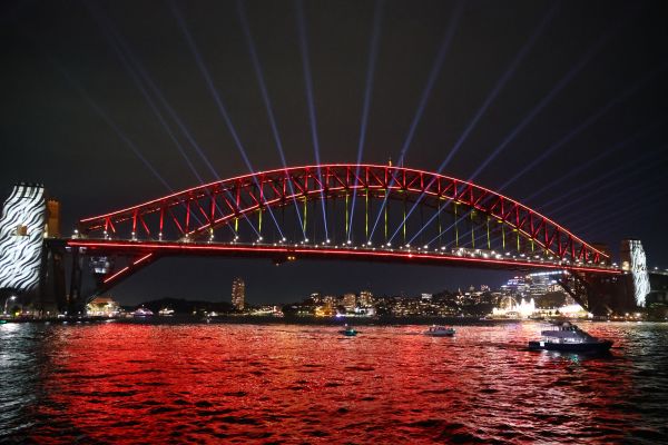 View from Vivid party boat