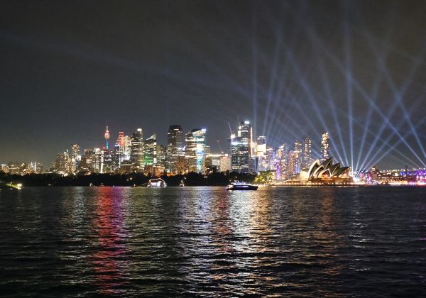 View from Vivid party boat
